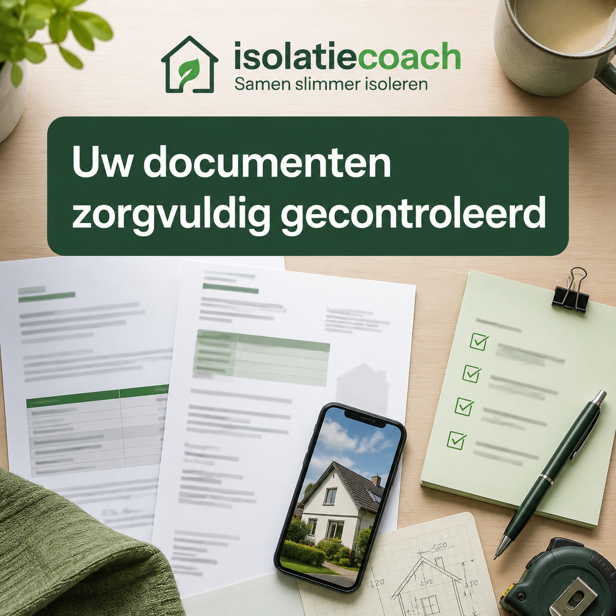 Controle van offertes, facturen en isolatiegegevens voor een subsidieaanvraag