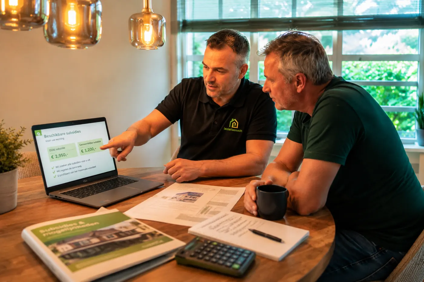 Isolatiecoach aan het werk in een woning